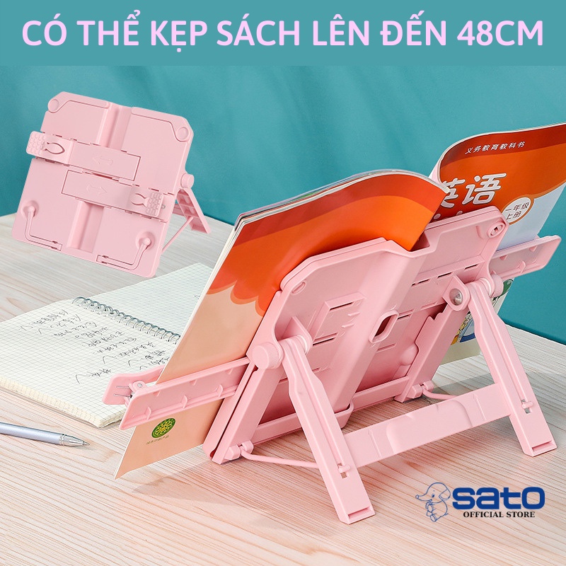 Giá đỡ đọc sách để bàn, Kệ kẹp đọc sách thông minh trang trí bàn học