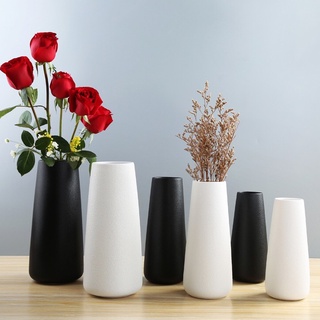 Lọ hoa decor trang trí decor phòng để bàn làm việc đẹp , bình cắm hoa phong cách Bắc Âu bằng gốm