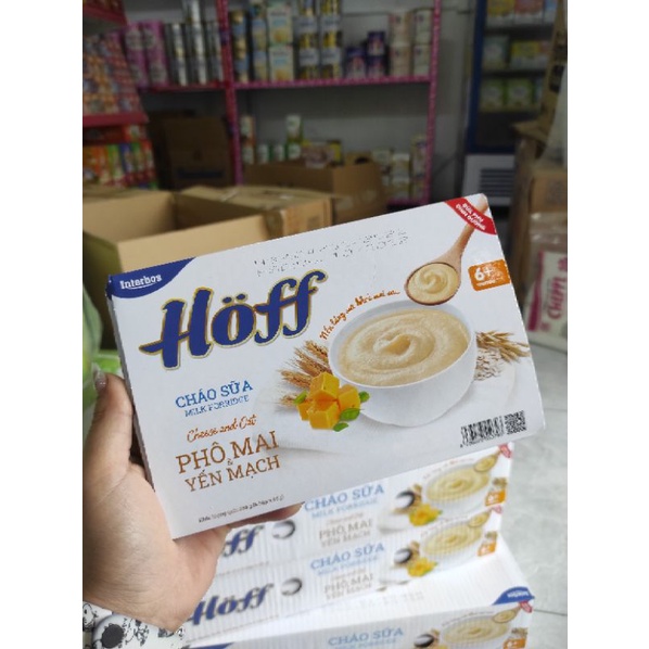 Cháo sữa Phô mai Yến Mạch Hoff Lốc 6 hộp x 55g