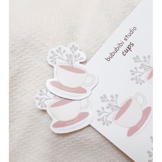 Tờ Bullet Journal/planner sticker: cups