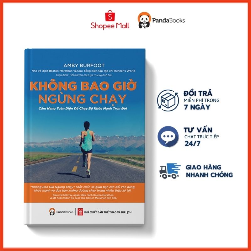 Sách - KHÔNG BAO GIỜ NGỪNG CHẠY - Pandabooks