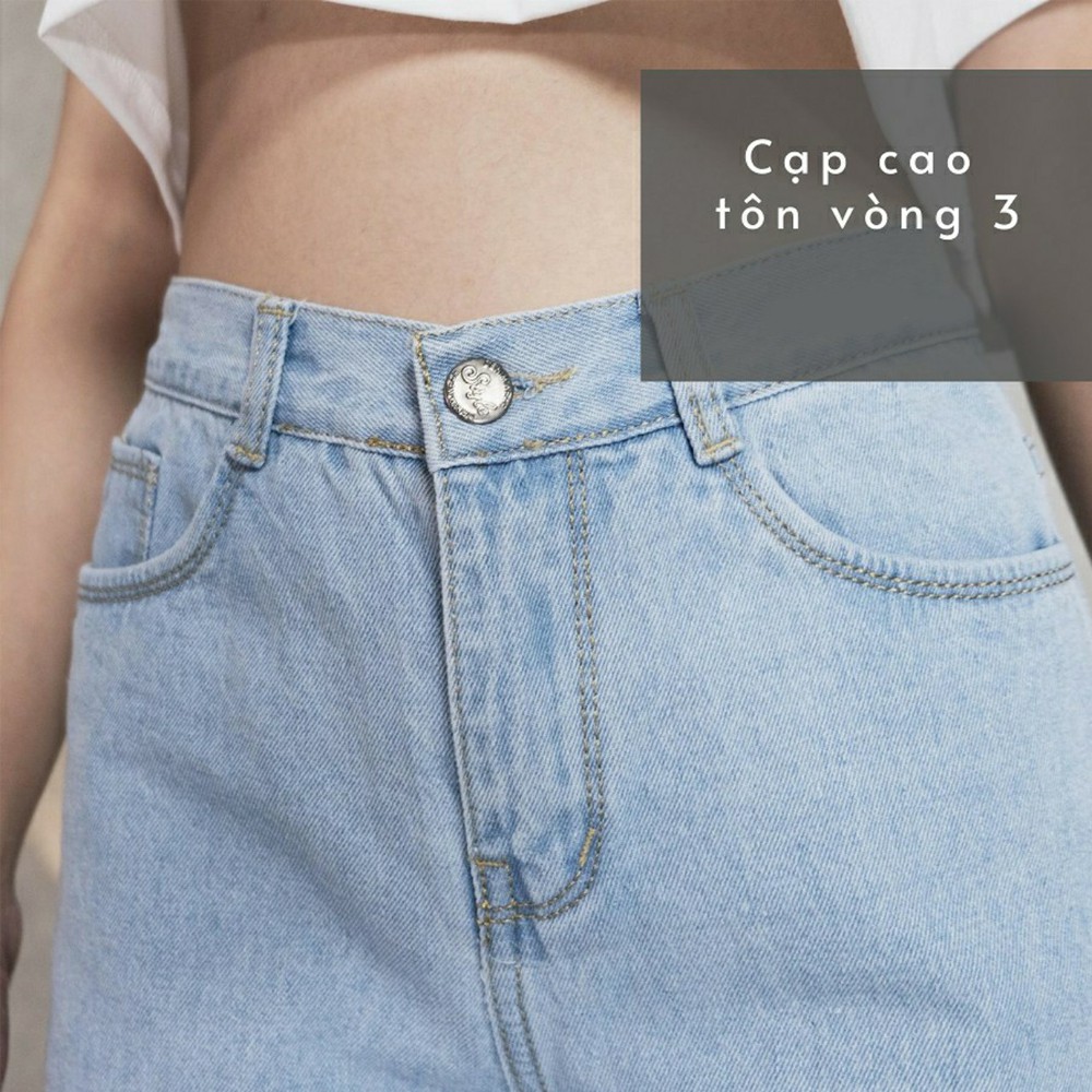 Quần baggy jeans nữ SAIGONJEAN ống rộng,trơn,tua lai,màu trắng bạc QD014 – quần ...