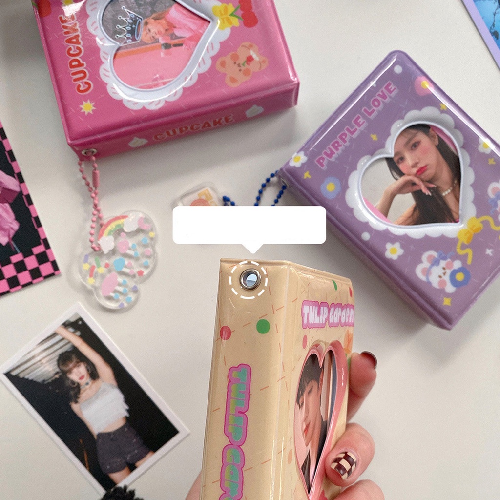 SABUY INS Album ảnh Polaroid 3 inch Bộ tổ chức thẻ Lomo hình ảnh dễ thương Sổ lưu niệm 40 Slots