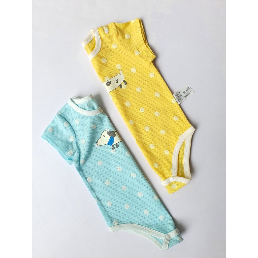 MOB1909 Body lỗ xanh-vàng chú cún