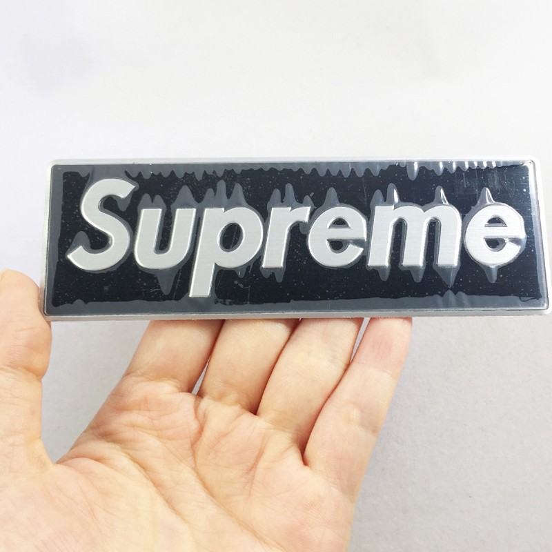 Sale 70% Miếng Dán Logo Supreme Bằng Hợp Kim Nhôm Cho Xe Hơi, Black Giá gốc 67,000 đ - 9F157