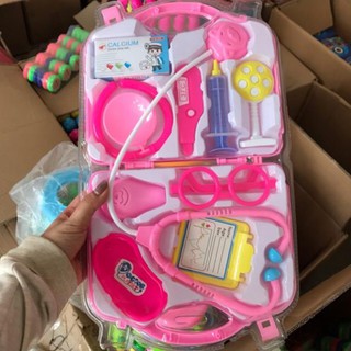 Bộ đồ dùng bác sĩ cho bé nhiều phụ kiện kèm vali đựng an toàn cho bé (2 màu)