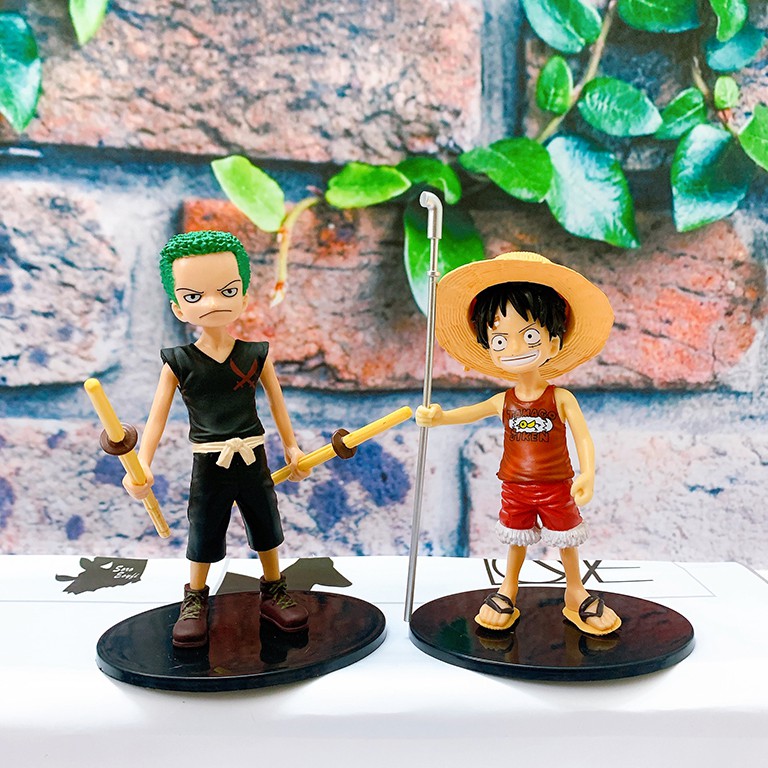 Mô hình để bàn 5 nhân vật One Piece siêu dễ thương kèm chân đế, cao 15cm