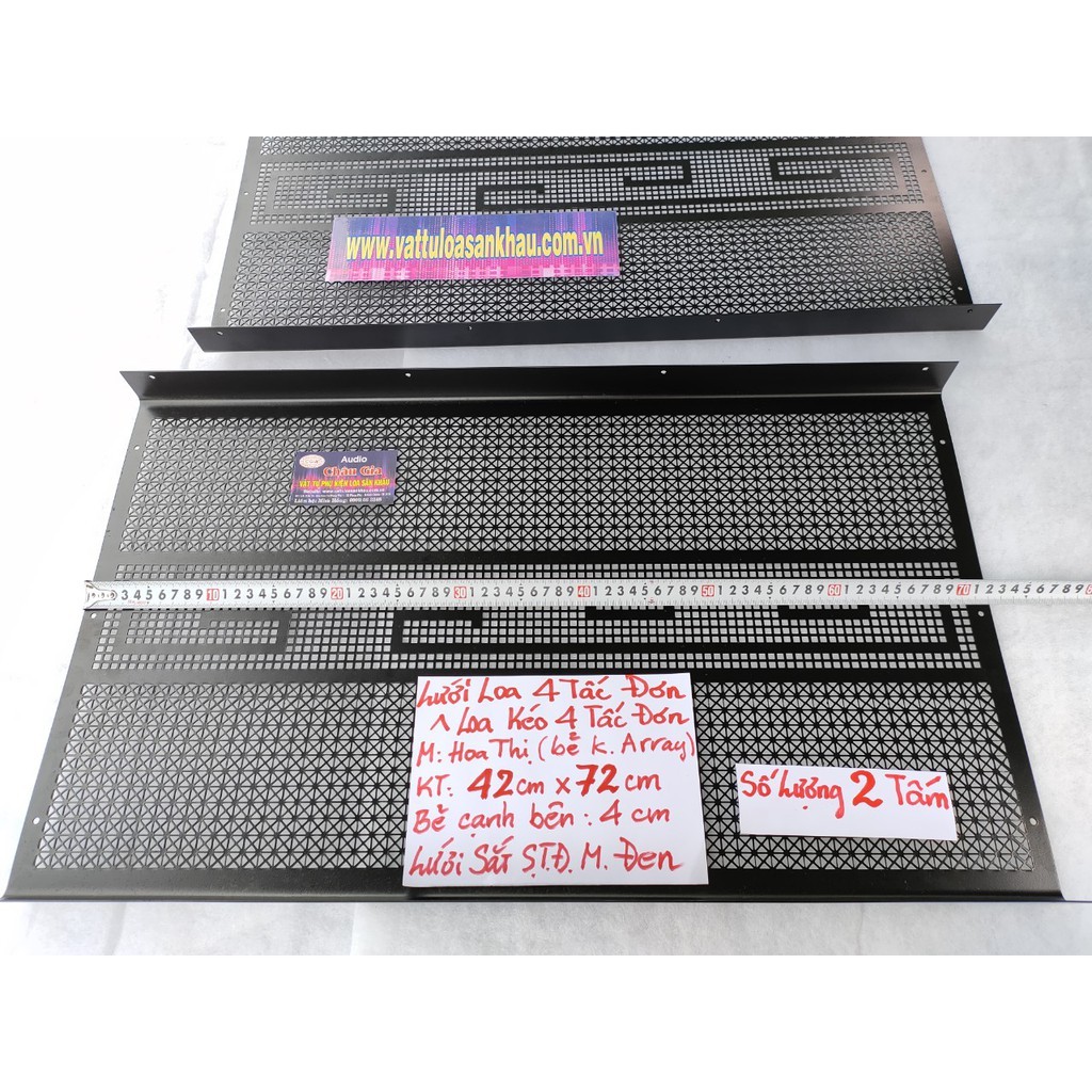 Lưới loa 4 tấc 42cm x 72cm 2 tấm Audio Châu Gia