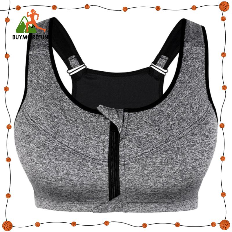 Women Sports Bra High Impact Support Workout Yoga Shock Absorber
