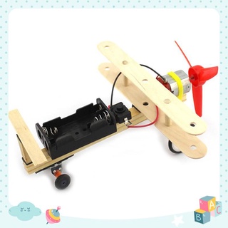 Đồ Chơi Khoa học nhỏ máy bay taxi điện năng lượng gió DIY - LG10