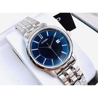 Đồng hồ nam citizen bi1050-56l | chính hãng | mặt xanh | dây thép | kính cường lực | thời trang