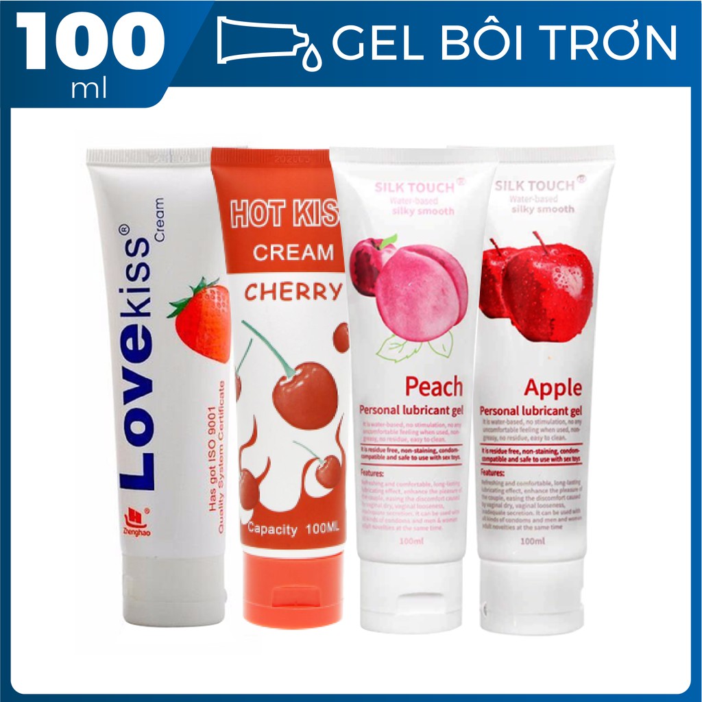 Gel bôi trơn hương trái cây Hotkiss/Lovekiss/Silktouch 100ml - Bigbull Shop