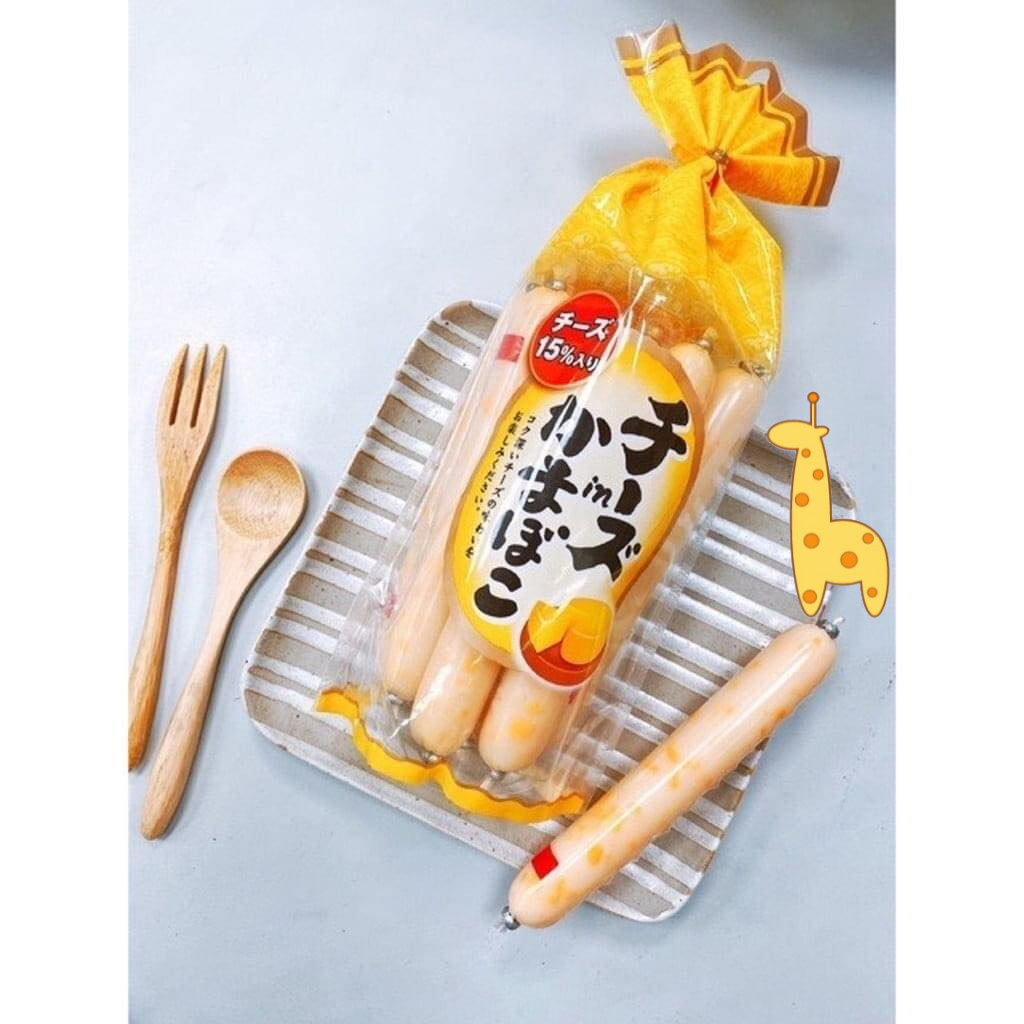 Xúc Xích Phô Mai Cá Tuyết Ăn Liền Natori 256g  Nhật Bản Cho Bé Ăn Sáng Bữa Phụ Đầy Đủ Dinh Dưỡng