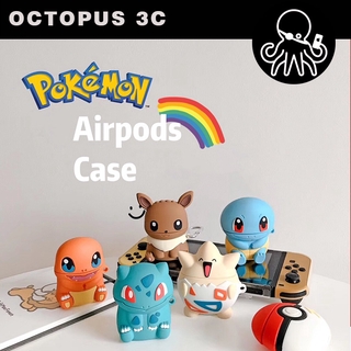 Vỏ bảo vệ hộp sạc tai nghe hình pokemon ngộ nghĩnh thích hợp cho Airpods 1 / 2