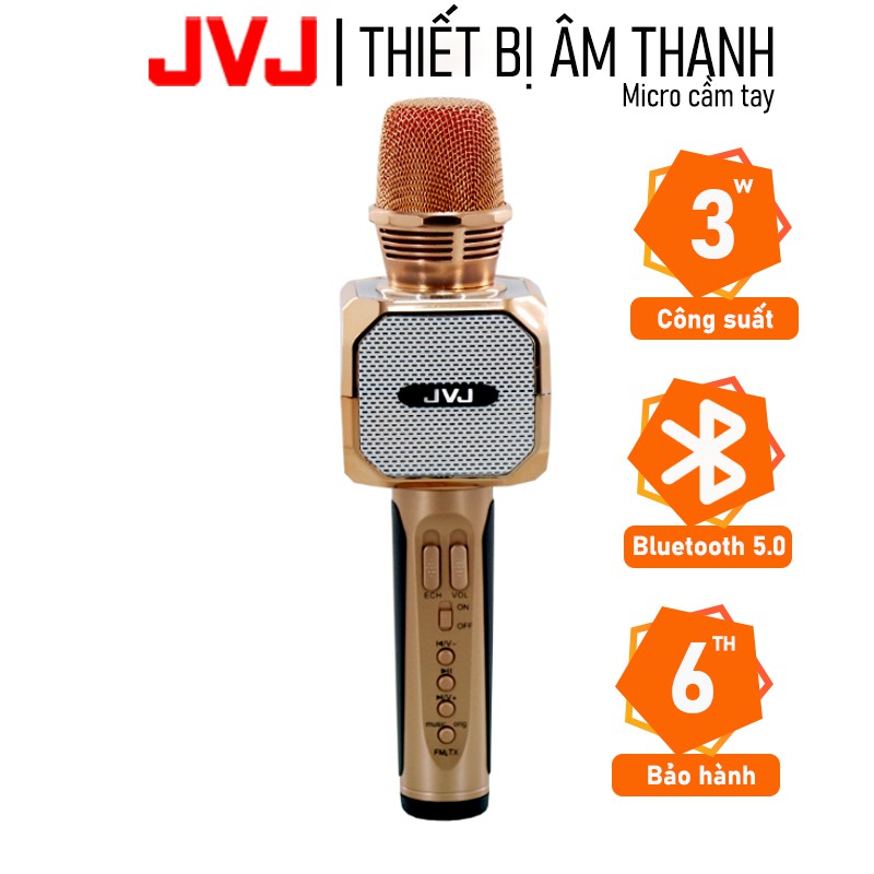 [Mã ELHACE giảm 4% đơn 300K] Micro kèm loa Bluetooth Karaoke JVJ SD - 10 không dây