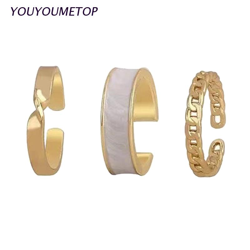 Set 3 Nhẫn Thời Trang Nam Nữ Độc Đáo