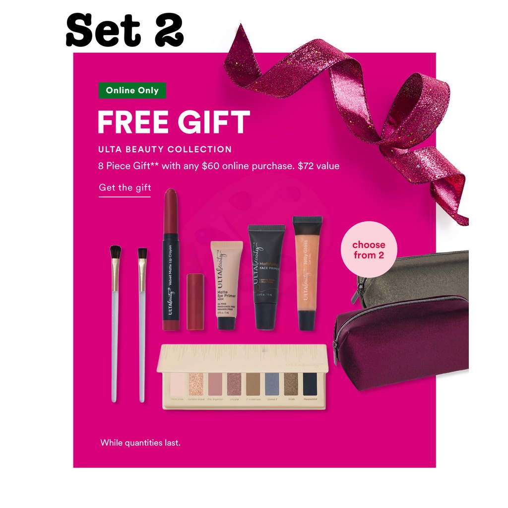 HOT - Fullset  Bộ trang điểm Ulta Beauty Black Friday Holiday Makeup Bag Gift Set