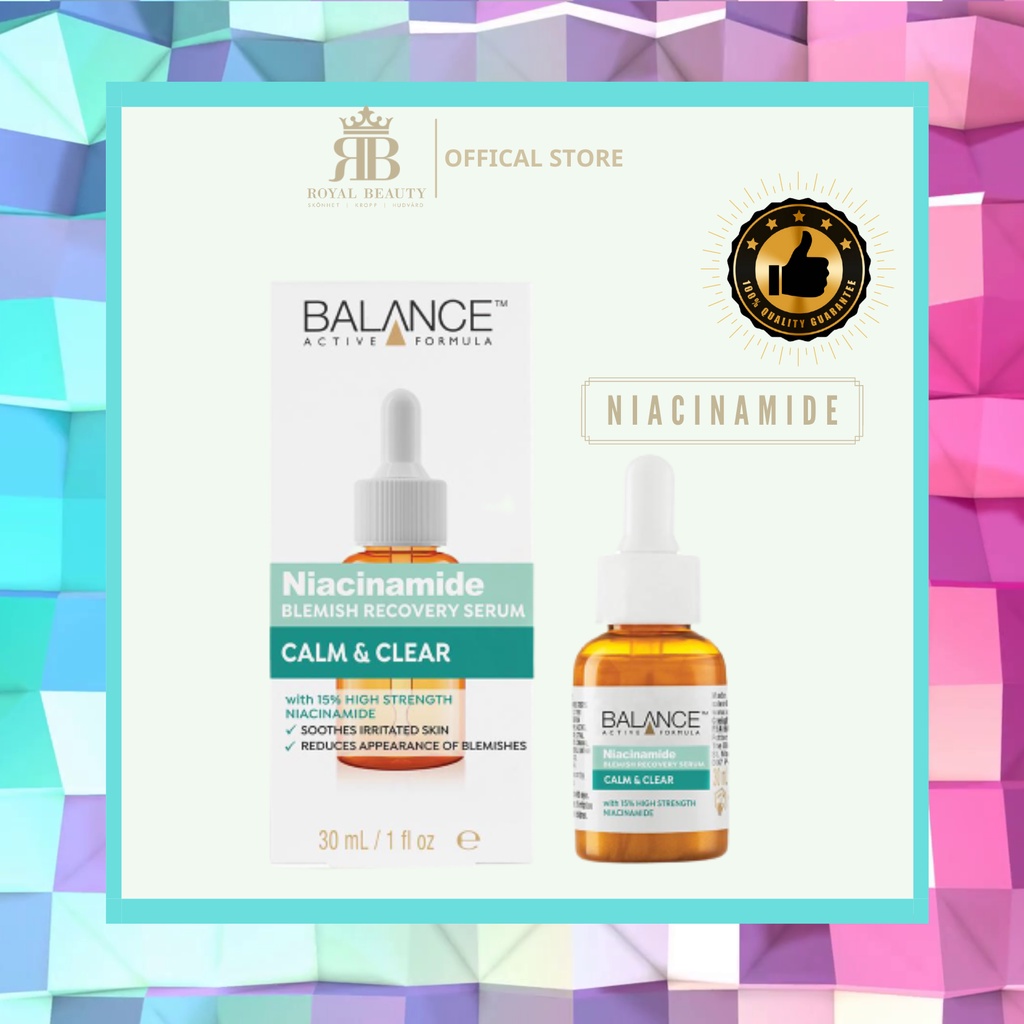 [Chính Hãng] Tinh chất giảm mụn, giảm thâm Niacinamide 15% Balance Active Formula Blemish Recovery Serum 30ml