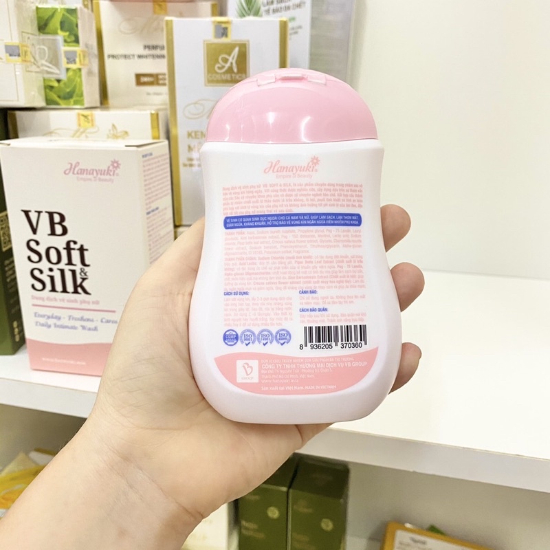 Dung Dịch Vệ Sinh Phụ Nữ Hana Soft Silk 150ml màu hồng , Vệ Sinh Âm Đạo Hana Soft