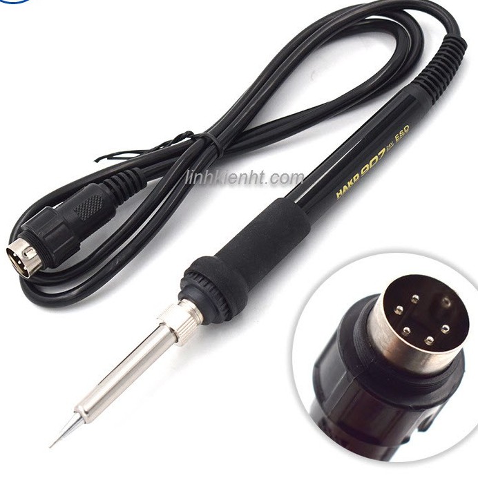 Tay hàn 907 thay thế dùng cho trạm hàn Hakko 936 Hakko 937 Kasadi 936 linh kiện Jack đực / jack cái 5 chân