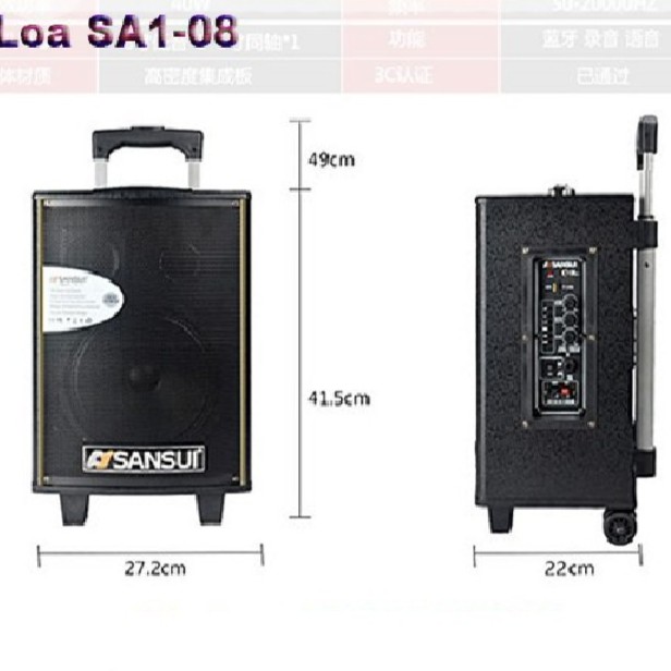 LOA KÉO SANSUI SA1-08 TẶNG 2 MICRO 3 TẤC NGHE HAY