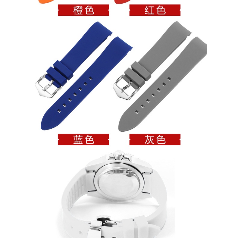Dây Đeo Đồng Hồ Bằng Silicone Cao Su Mềm Tháo Lắp Nhanh 18 / 19 / 20 / 21 / 22 / 23 / 24mm Cho Tissot Seiko