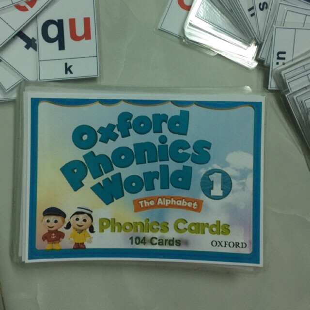 Thẻ học tiếng anh sách oxford phonics world book 1