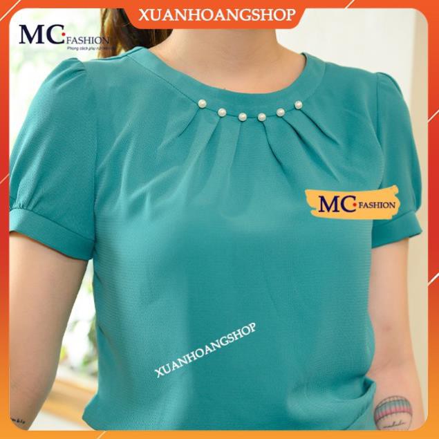 Áo Sơ Mi Nữ Đẹp Mc Fashion, Tay Ngắn Cộc, Kiểu Dáng Công Sở, Trơn, 2 Màu Xanh, Đỏ Ta946 . !