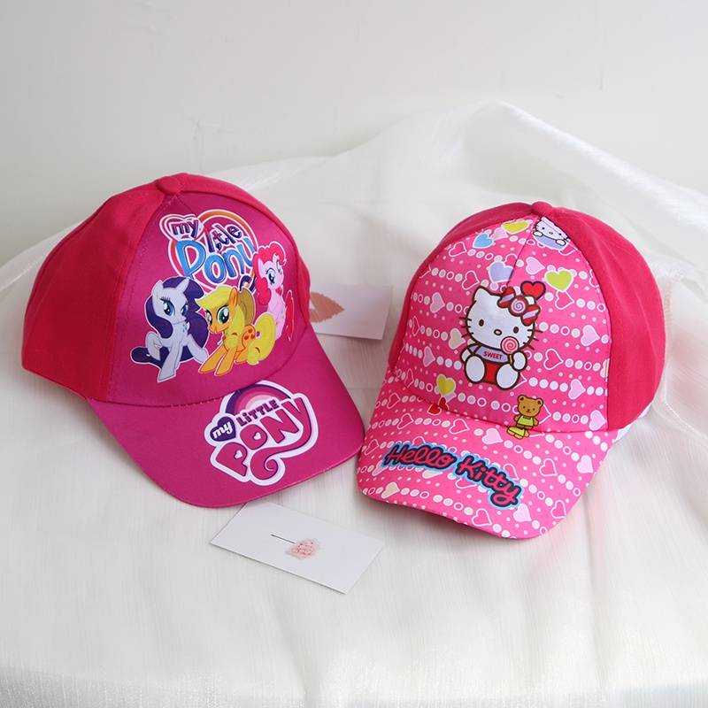 Mũ Lưỡi Trai In Họa Tiết Hoạt Hình Dễ Thương Cho Bé Gái 3-8 Tuổi