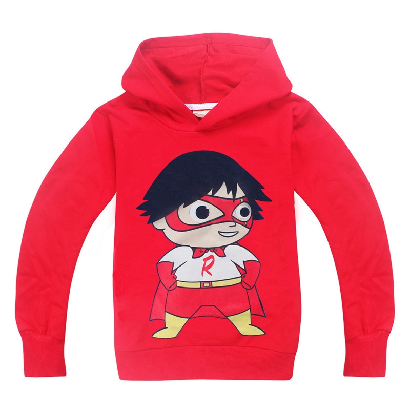 Áo Hoodie Tay Dài In Hình Ryan Toys Review Cho Bé