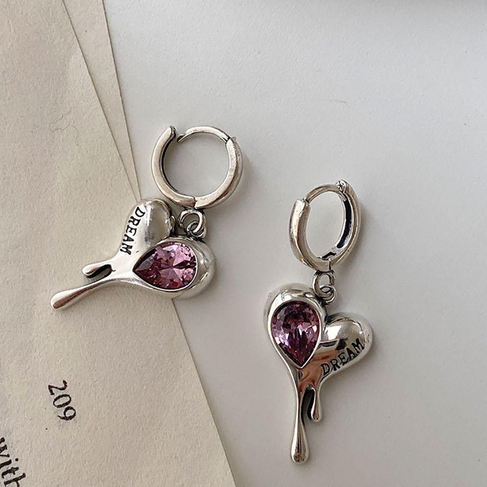 JARRED Bông Tai Hình Trái Tim Bằng Đồng Thanh Lịch