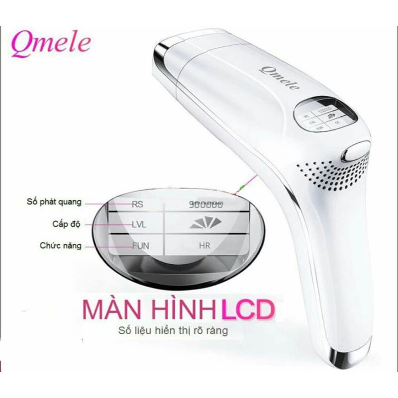MÁY TRIỆT LÔNG MINI QMELE CÔNG NGHỆ IPL 500.000 XUNG