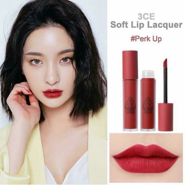 Son Kem 3CE Soft Lip Lacquer Màu Perk Up