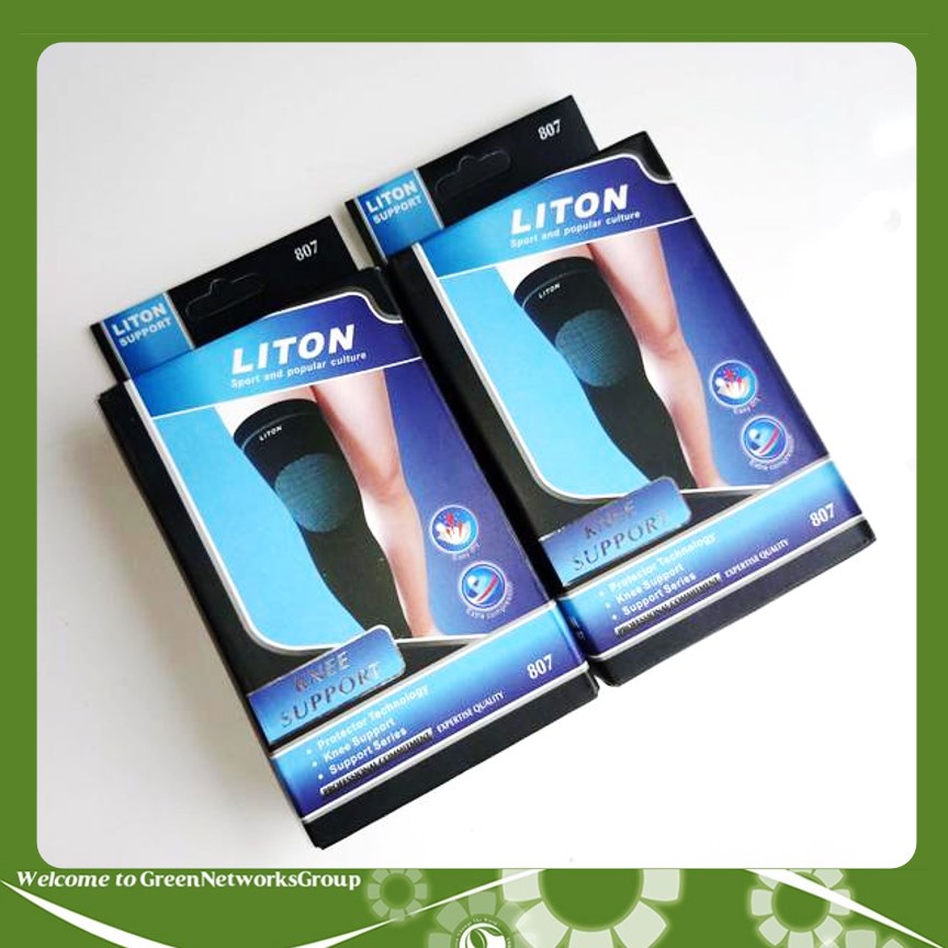 Băng quấn bảo vệ đầu gối thể thao Liton 807 chất liệu co giãn cotton Greennetworks