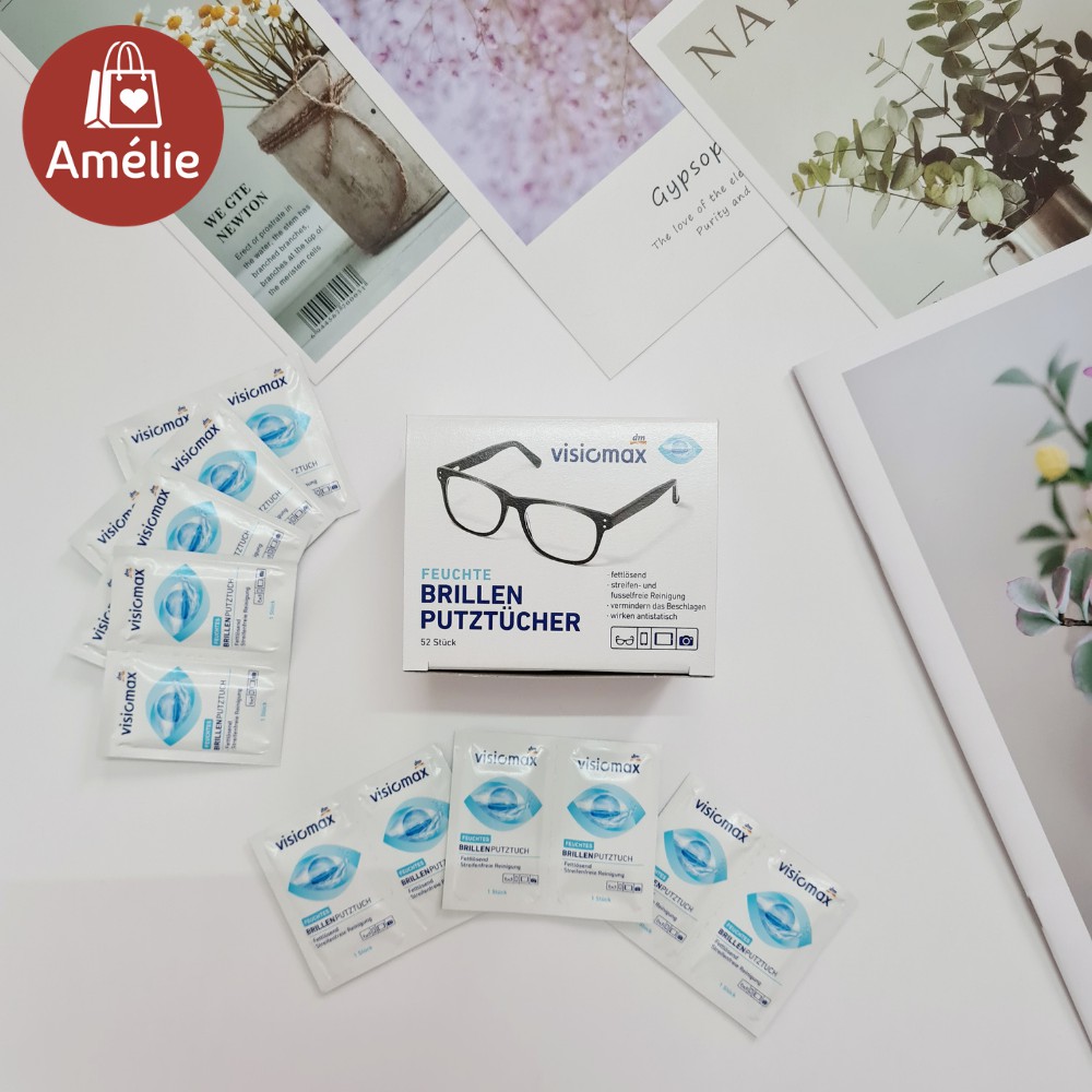 [NỘI ĐỊA ĐỨC] Giấy lau kính VISIOMAX hộp 52 miếng