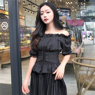 [A221] ÁO TRỄ VAI HÀN QUỐC BÓ EO