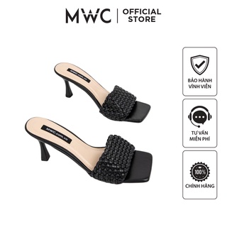 Giày MWC 3927 - Guốc Cao Gót 5cm, Cao Gót Đế Nhọn, Dép Cao Gót Quai Ngang Thắt Bím Cá Tính