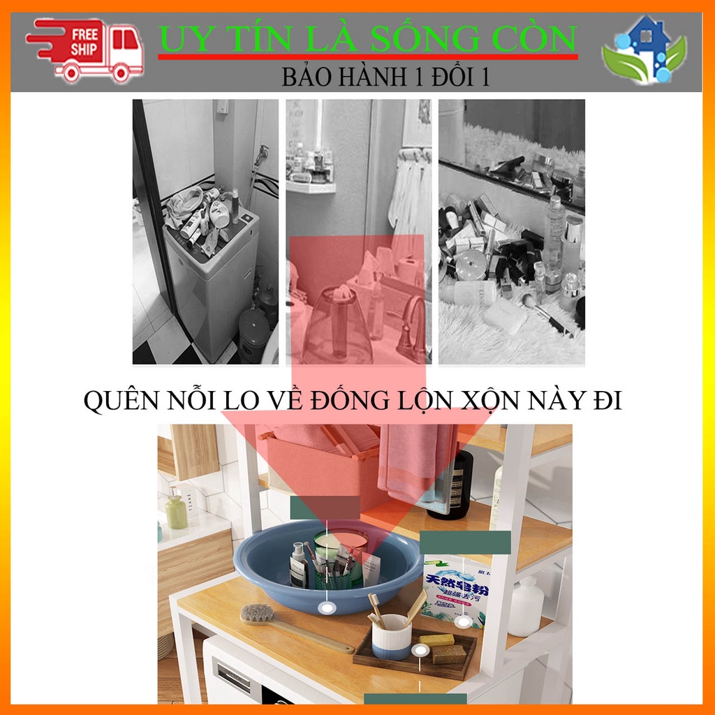 Kệ Máy Giặt, Kệ Nhà Vệ Sinh Cao Cấp Bằng Thép Sơn Tĩnh Điện