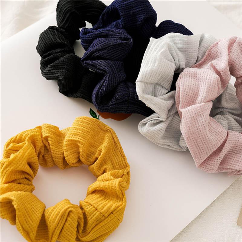 Sale 70% Dây cột tóc co dãn màu trơn thời trang,  Giá gốc 20,000 đ - 84B82