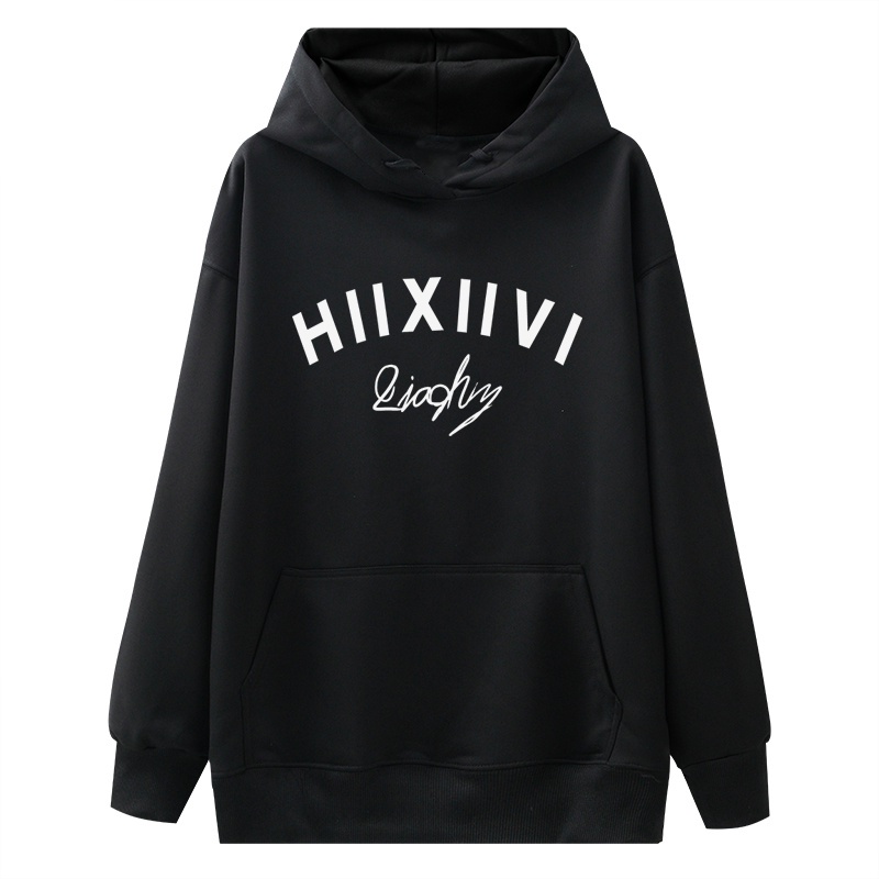 NRVP Áo Khoác Hoodie Tay Dài Dáng Rộng In Họa Tiết Phong Cách Hàn Quốc Dành Cho Nam Nữ