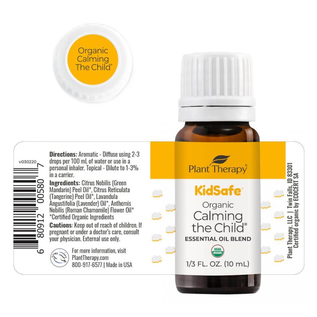 Plant Therapy - Tinh Dầu Hữu Cơ Giúp Trẻ Thư Giãn - Calming The Child Organic KidSafe Essential Oil - 10mL