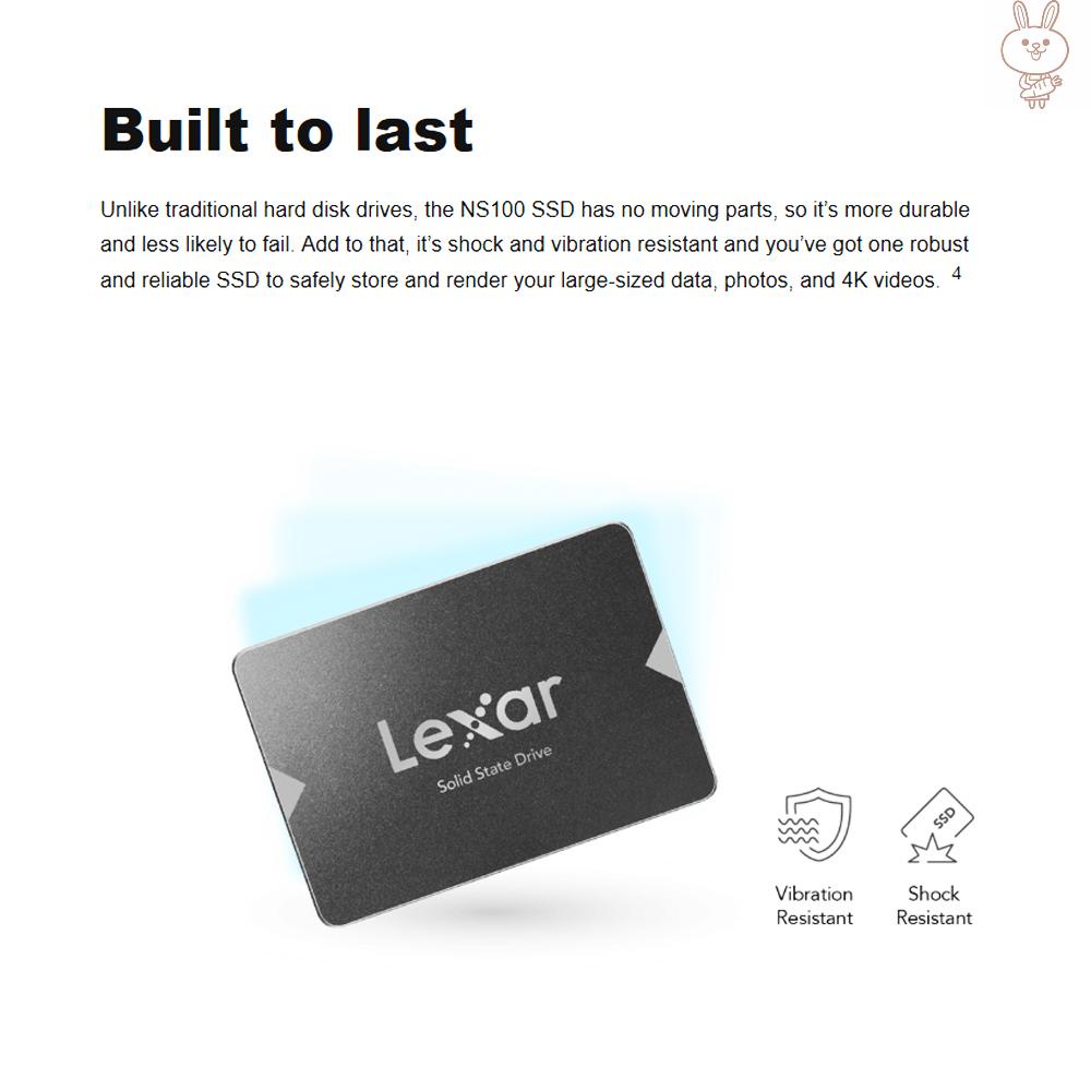 Ổ Cứng Ssd Tốc Độ Cao 128gb Ol Lexar Ns100 2.5 "Sata Iii (6Gb / S) | BigBuy360 - bigbuy360.vn