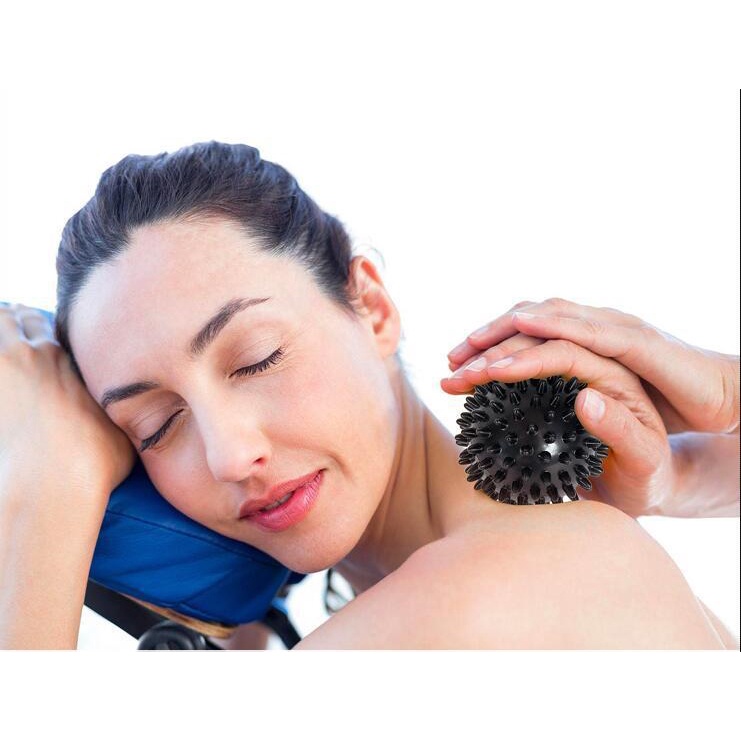 Bóng gai matxa cơ bắp - Thư viện Yoga - Chất liệu nhựa cứng PVC, đường kính 9cm