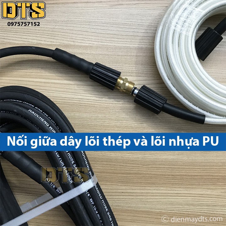Đầu nối giữa 2 dây rửa xe áp lực cao máy rửa xe - Bằng đồng - Ren chuẩn cho máy rửa xe áp lực cao
