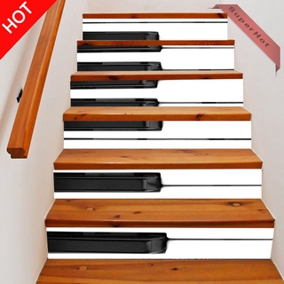 Decal Dán Cầu Thang Hình Phím Đàn Piano 3d