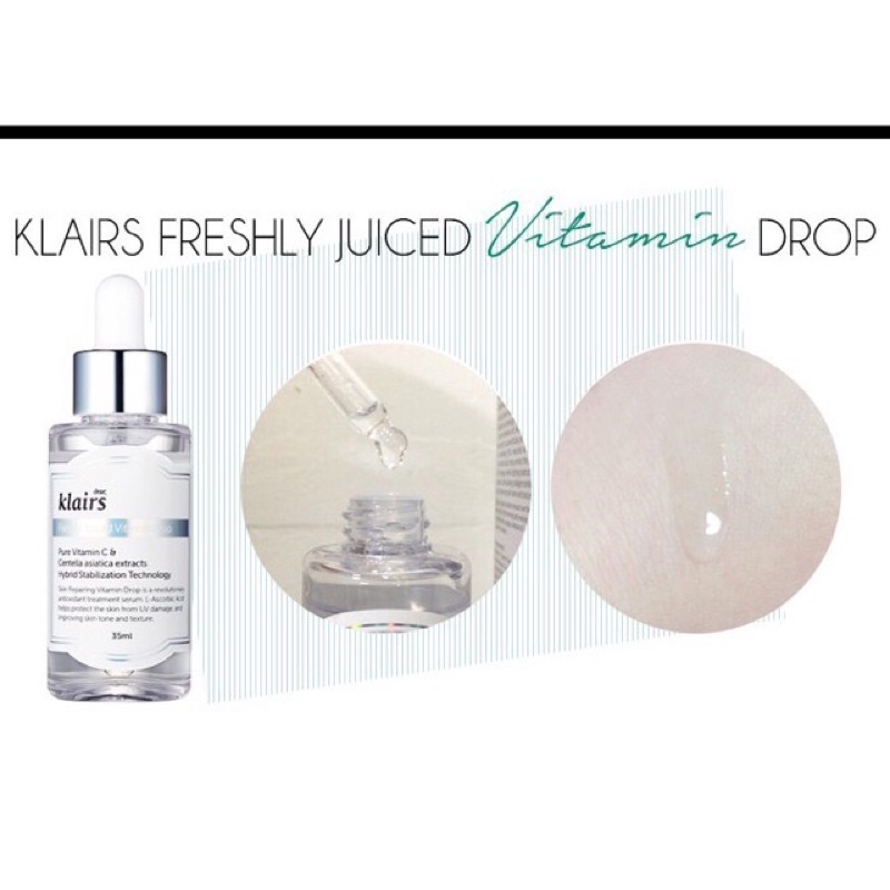 Tinh chất Serum dưỡng sáng và trẻ hóa da Dear Klairs Freshly Juiced Vitamin Drop 35ml