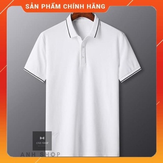 Áo thun polo nam cotton chất đẹp, áo phông polo nam cổ viền