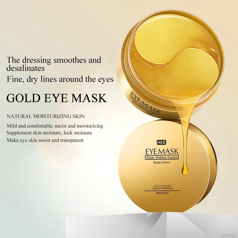 24k Gold Gel Collegan Eye Mask Hydrating Firming Skin Remove Dark Circles