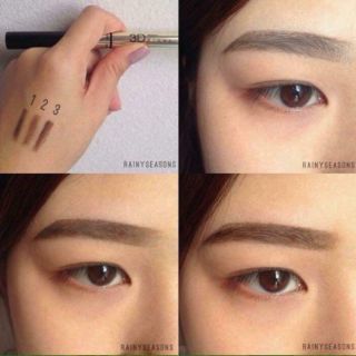 Kẻ chân mày đa năng 3D Brown Secret Mistine 3 in 1