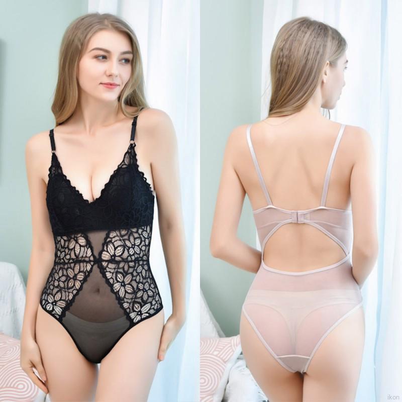 Bộ Đồ Lót Liền Thân Phối Ren Lưới Thoáng Khí Phong Cách Quyến Rũ Dành Cho Nữ | BigBuy360 - bigbuy360.vn